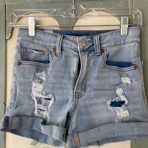 Like new Aeropostale distressed jean shorts size 2
